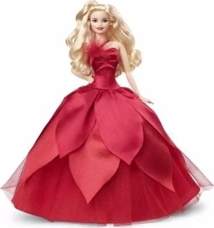 باربي 2022 Happy New Year Doll / Blonde Original New Model Christmas Doll, Holiday