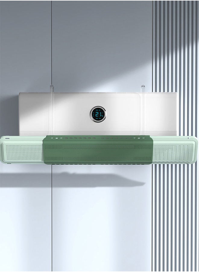 Sharpdo - Air Conditioning Wind Deflector Anti Direct Blowing Baffle Green 57*16CM - Image 1
