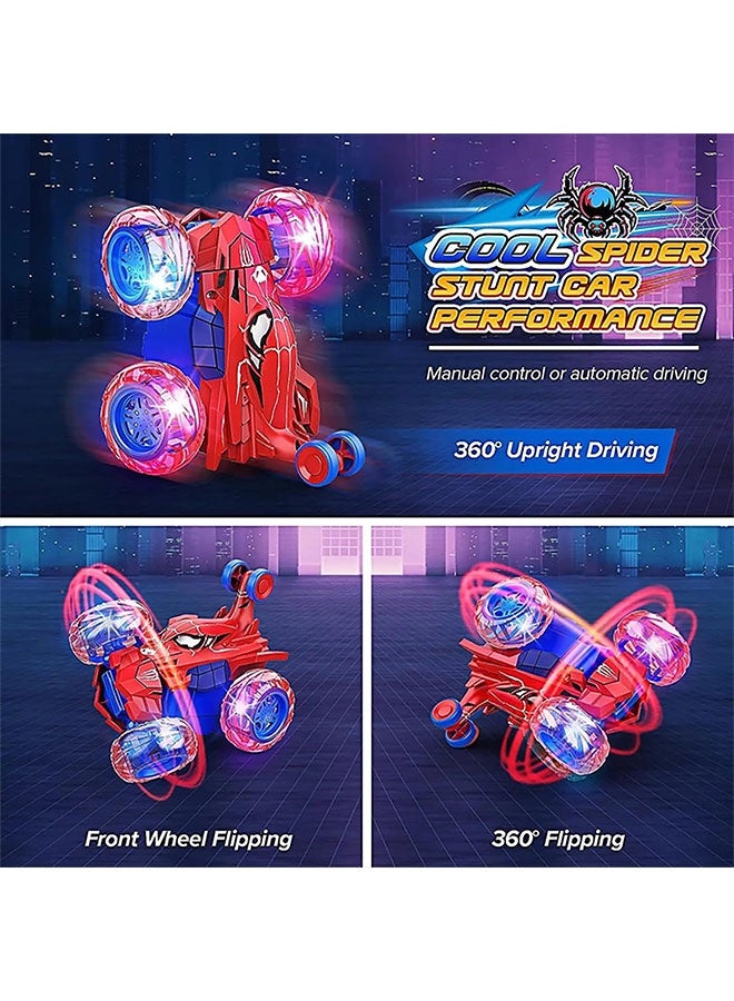 بيوينتي سيارة التحكم عن بعد,RC لعب السيارات,بارد قابل لإعادة الشحن الهجوم RC سيارة مع 360 Flips 4WD عجلة مع ضوء ساطع,لعب ممتعة الهواء الطلق هدايا عيد ميلاد الأطفال أو عيد الميلاد - Image 2