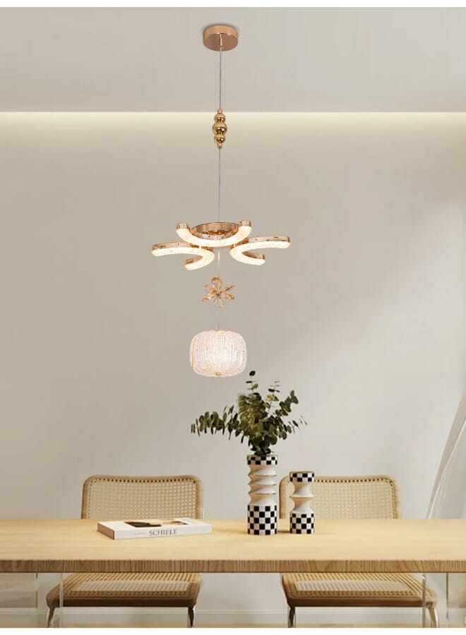 بيست باور ثريا سقف LED عصرية موديل 9887 – قدرة 40 واط، قطر 35 سم، تعليق قابل للتعديل حتى 90 سم – إضاءة داخلية أنيقة لغرفة المعيشة، غرفة النوم، وغرفة الطعام - Image 1