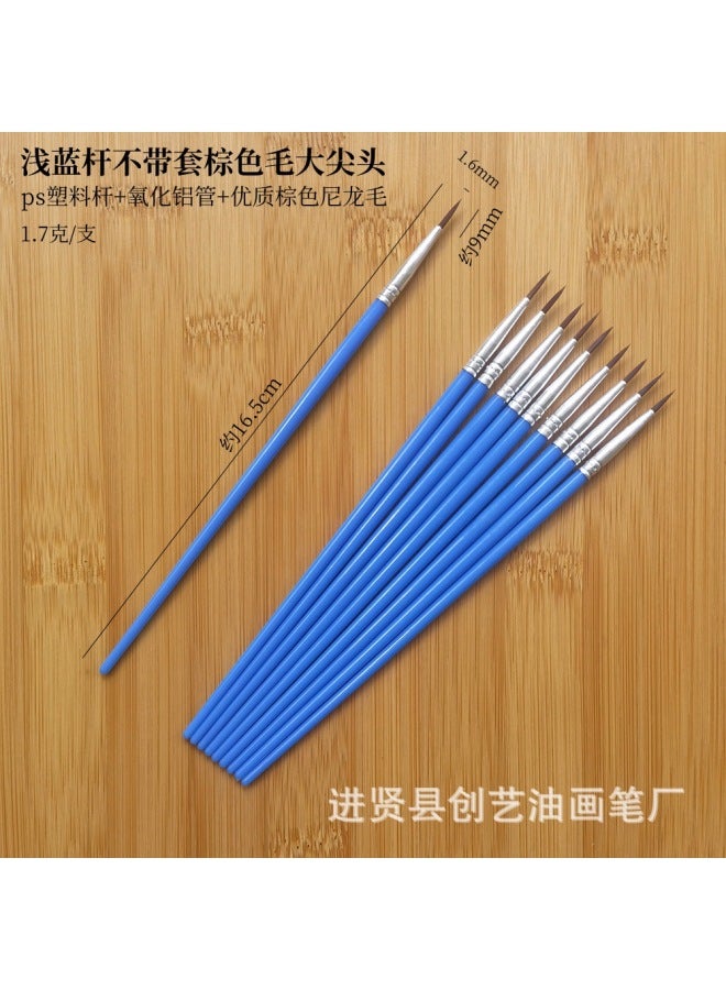 Chuangyi Acrylic Paint Pen Plastic Rod Digital Oil Painting Brush Flat Head Brush Gouline Brush Vinyl Doll Plaster Nylon Pen - Image 1