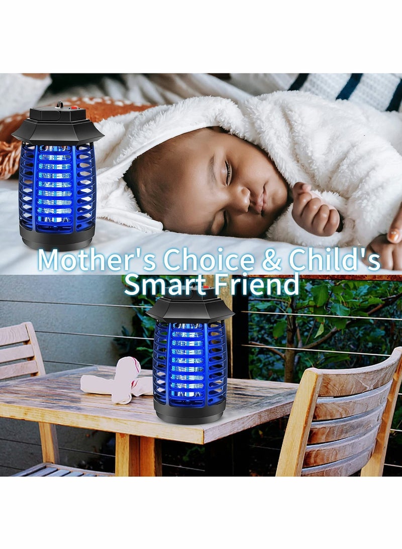 Excefore Bug Zapper, Effective Mosquito Zappers Killer, Waterproof Insect Fly Traps Gnat Killer for Indoor, Outdoor, Electronic Light Bulb Lamp for Backyard, Patio and Home  - Image 5