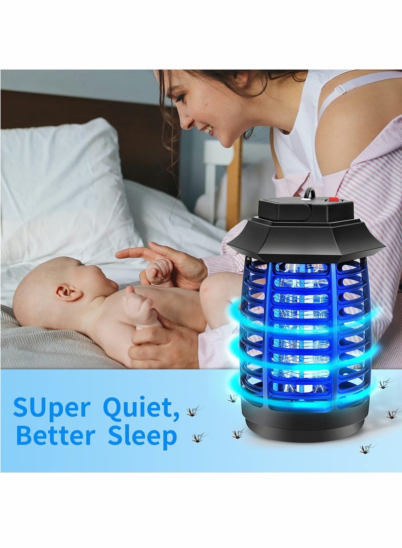 Excefore Bug Zapper, Effective Mosquito Zappers Killer, Waterproof Insect Fly Traps Gnat Killer for Indoor, Outdoor, Electronic Light Bulb Lamp for Backyard, Patio and Home  - Image 4