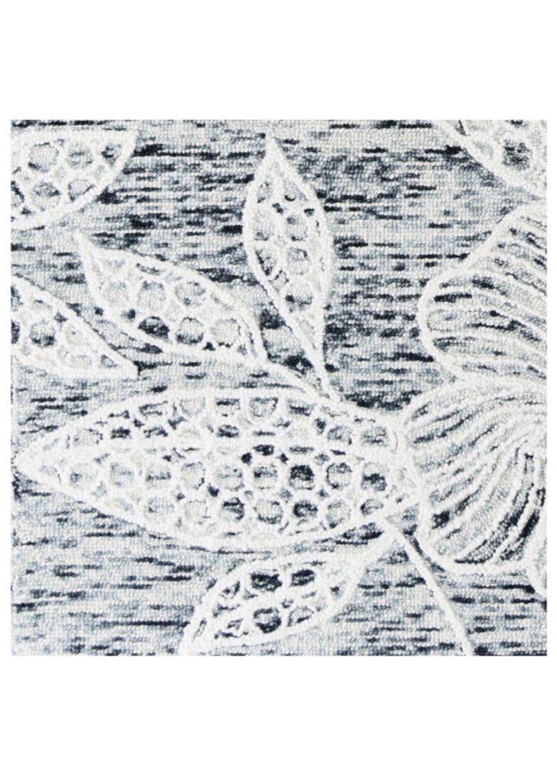 AURUM HOME AH032B Hand Tufted  Modern Area Rug  Indoor Living Dining Bedroom Room and Gallery Area Rugs Loop Cut Pile Wool, Rectangle  - Image 4