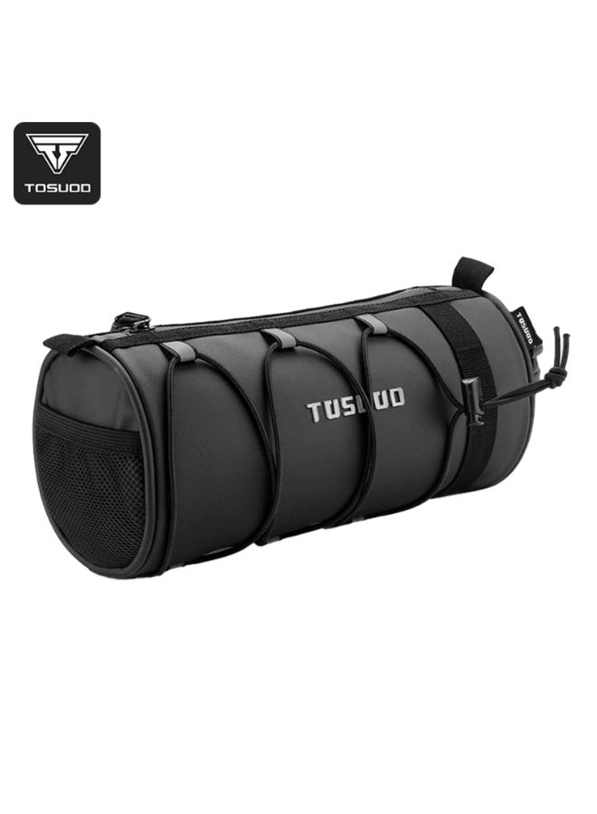 TOSUOD Cylindrical Bicycle Handlebar Bag 2L, Waterproof with Reflective Strips - Image 1