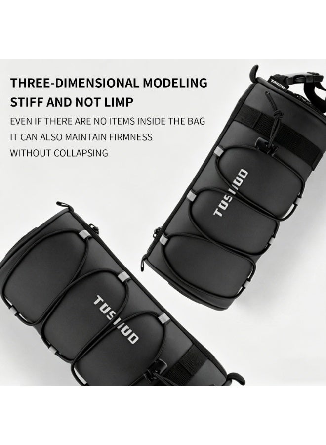 TOSUOD Cylindrical Bicycle Handlebar Bag 2L, Waterproof with Reflective Strips - Image 5