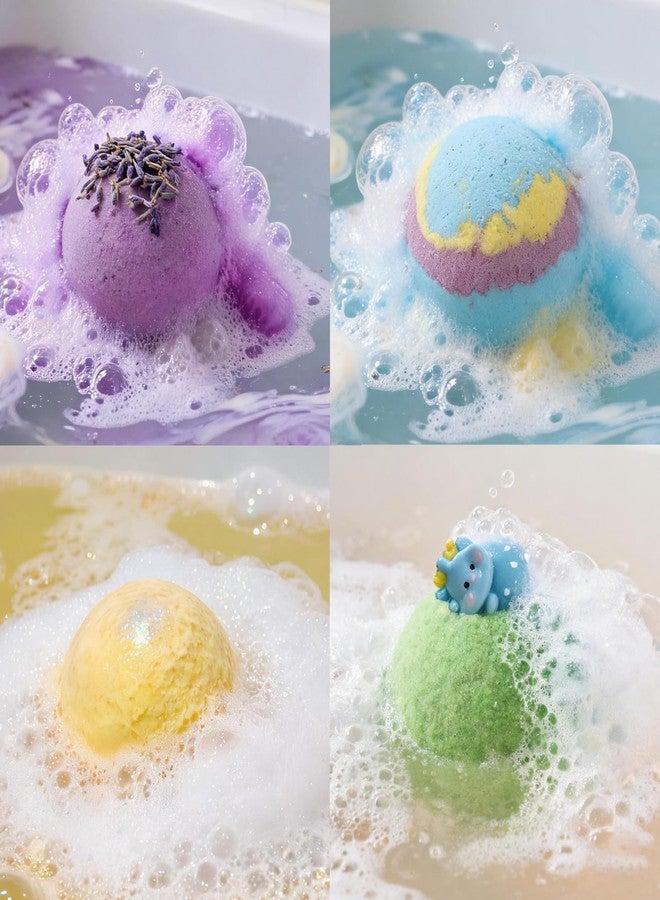 YLXYZUAD 12 Pack Bath Bomb Gift Set - Large 2.1oz / 60g Shea Butter Spa Fizzies with Hidden Surprise Inside - Mineral-Rich Non-Staining Moisturizing Formula for Adults - Image 2