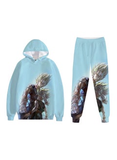 KUYING New Dragon Ball Printed Hooded Hooded Hooded Hooded Pants Set  - Image 1