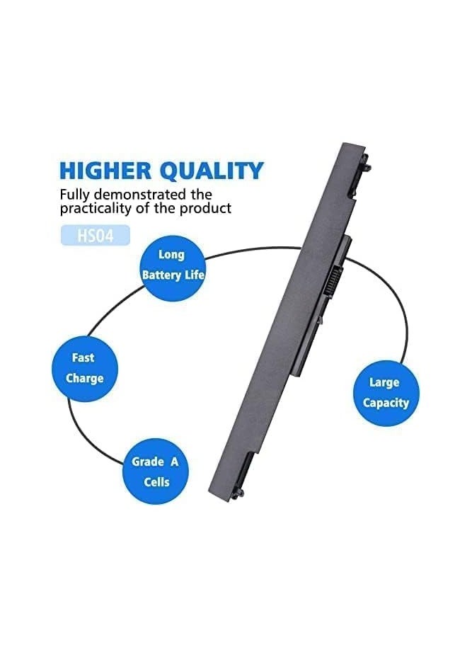 Generic - HS04 Battery for Hp HS04 HS03 807956-001 807957-001 807611-421 15-AY039WM TPN-I119 HSTNN-LB6U 15-AC121DX 15-AY009DX 15-AF131DX 15-AY041WM 250 G5) - Image 1