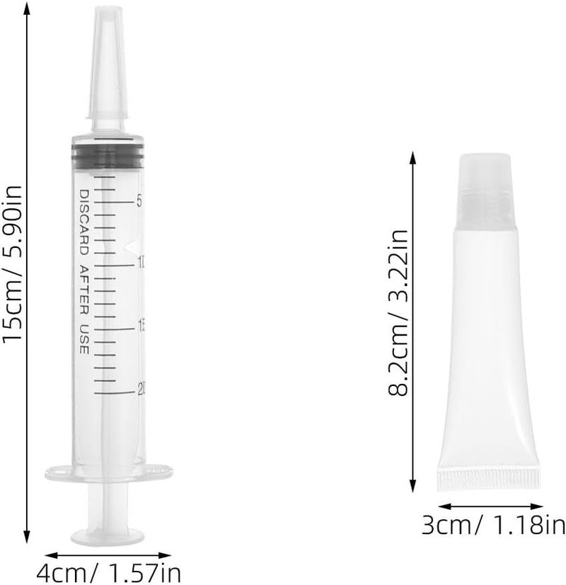 1 Set Empty Lip Gloss Tubes - Travel Empty Bottle, Refillable Soft Cosmetic Squeeze Tubes For Women & Girls DIY Lip Gloss Cosmetics, 15ml - Image 2