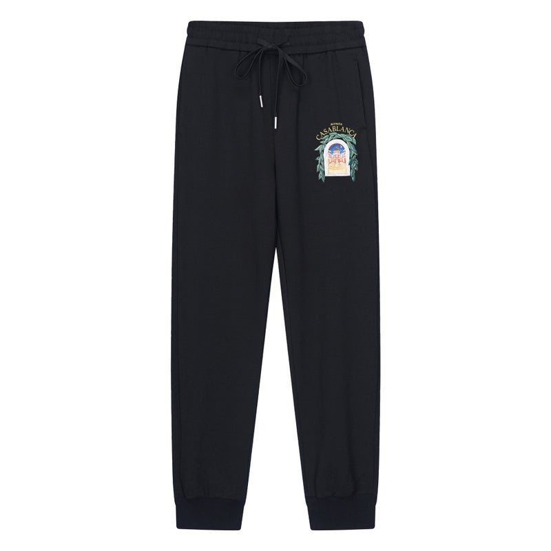 Casablanca Trousers Fashion Brand Casa Star Castle Letter Logo Printed Casual Sports Pants - Image 1