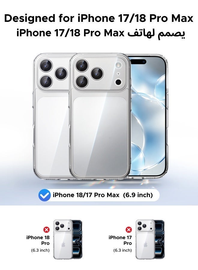 Ugreen iPhone 18 Pro Max/17 Pro Max Case, iPhone 18 Pro Max/17 Pro Max Clear Cover, Slim Protective Case with Military-Grade Drop Protection, Raised Camera & Screen Edges, Customizable Clear Design - Image 2