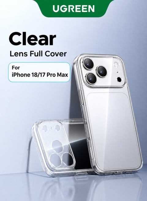 iPhone 18 Pro Max/17 Pro Max Case, iPhone 18 Pro Max/17 Pro Max Clear Cover, Slim Protective Case with Military-Grade Drop Protection, Raised Camera & Screen Edges, Customizable Clear Design