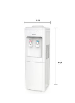 W.BOX Water Cooler With 2 Taps - Cold/Hot - 20 Liters - White - KWD707  - Image 3
