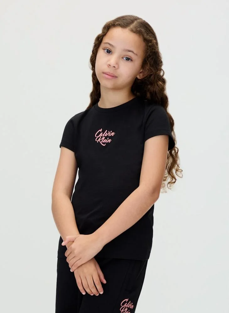 Calvin Klein Jeans Kids Graphic Crew Neck T-Shirt