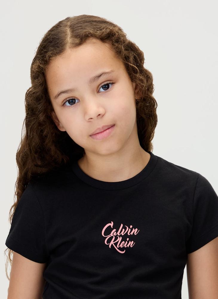 Calvin Klein Jeans Kids Graphic Crew Neck T-Shirt - Image 4
