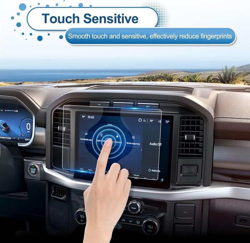 Coleya 2021-2024 2025 فورد F-150 واقي شاشة لفورد F-150 (STX/XLT/Lariat/Platinum/Limited/Tremor/Raptor/King Ranch) SYNC4 شاشة لمس 12 بوصة، زجاج مقسى 2023 2024 F150 ملحقات الشاحنة 12 بوصة خيارات شراء متنوعة - Image 4