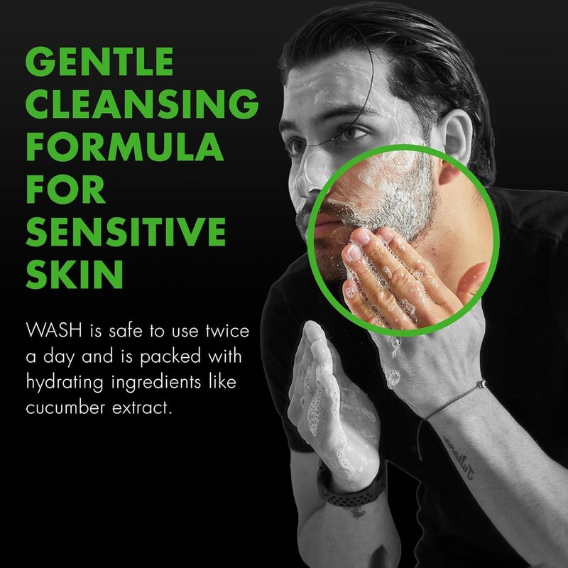 Tiege Hanley Daily Face Wash for Men, Gentle Fragrance-Free Cleanser with Jojoba Oil, Aloe, & Vitamin B3, Hydrating Foaming Formula for Deep Clean, Gentle on Sensitive Skin, Menâ€™s Skin Care, 5.5 Fl Oz - Image 4