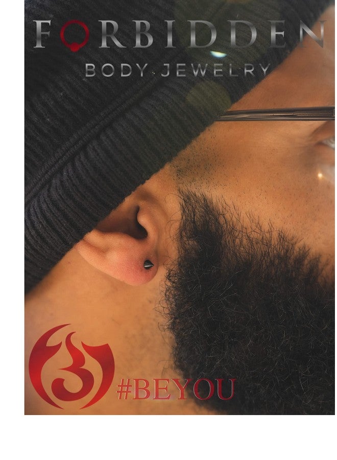 Forbidden Body Jewelry 316L Surgical Steel Spike Stud Earrings For Women Or Men, 3-Pair Steel (3/4/5Mm) - Image 3