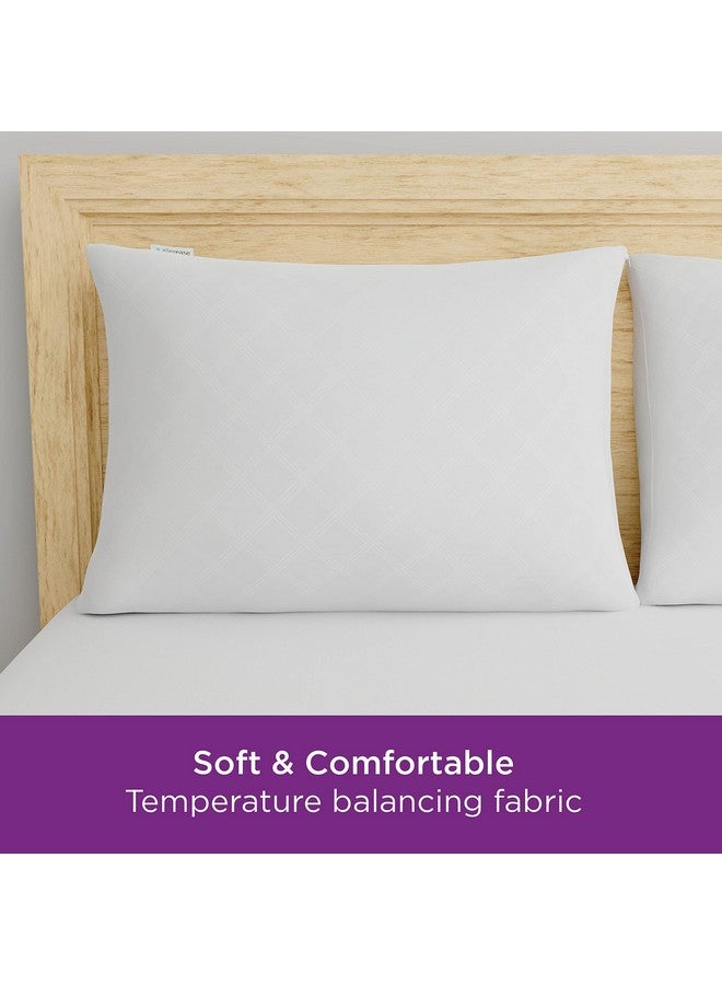 Aller-Ease Set of 4 Standard/Queen AllerEase Pillow Protectors - Temperature Balancing, Allergist Recommended - Premium Breathable, Zippered Protectors - Image 3