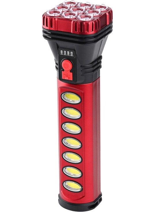 AYT Powermaster HB-707-2 9+4 Led Solar + Rechargeable Flashlight Om-30  - Image 2