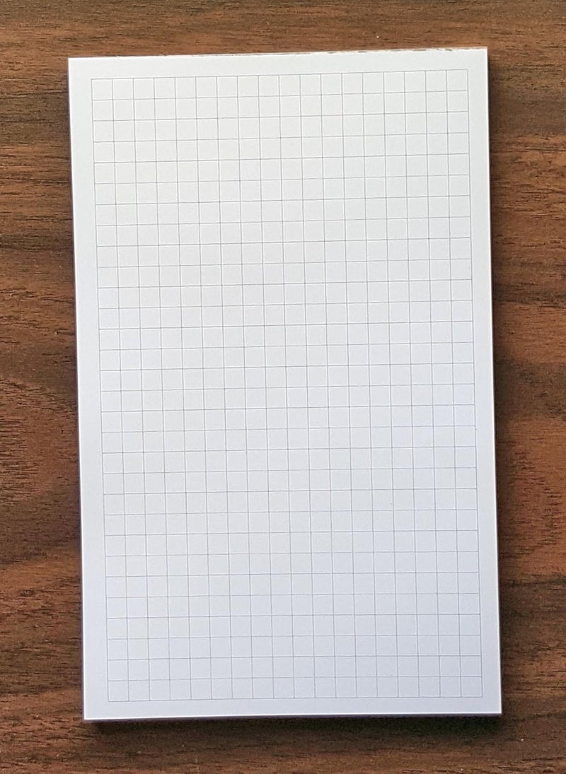 دفتر ملاحظات بياني، 5" × 8"، 50 ورقة، تباعد 1/4"، وزن ثقيل، ورق جميل جداً