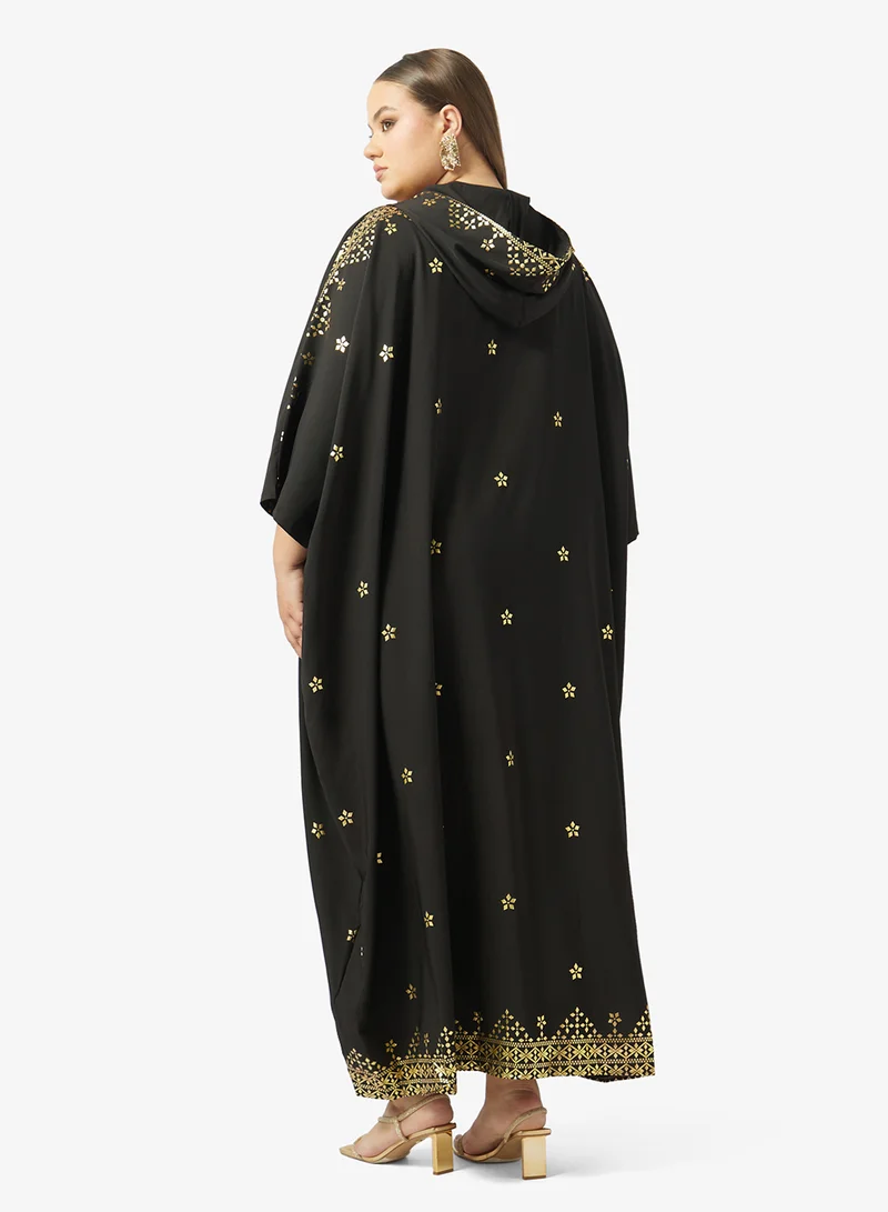 خزانة Plus Size Embroidered Abaya