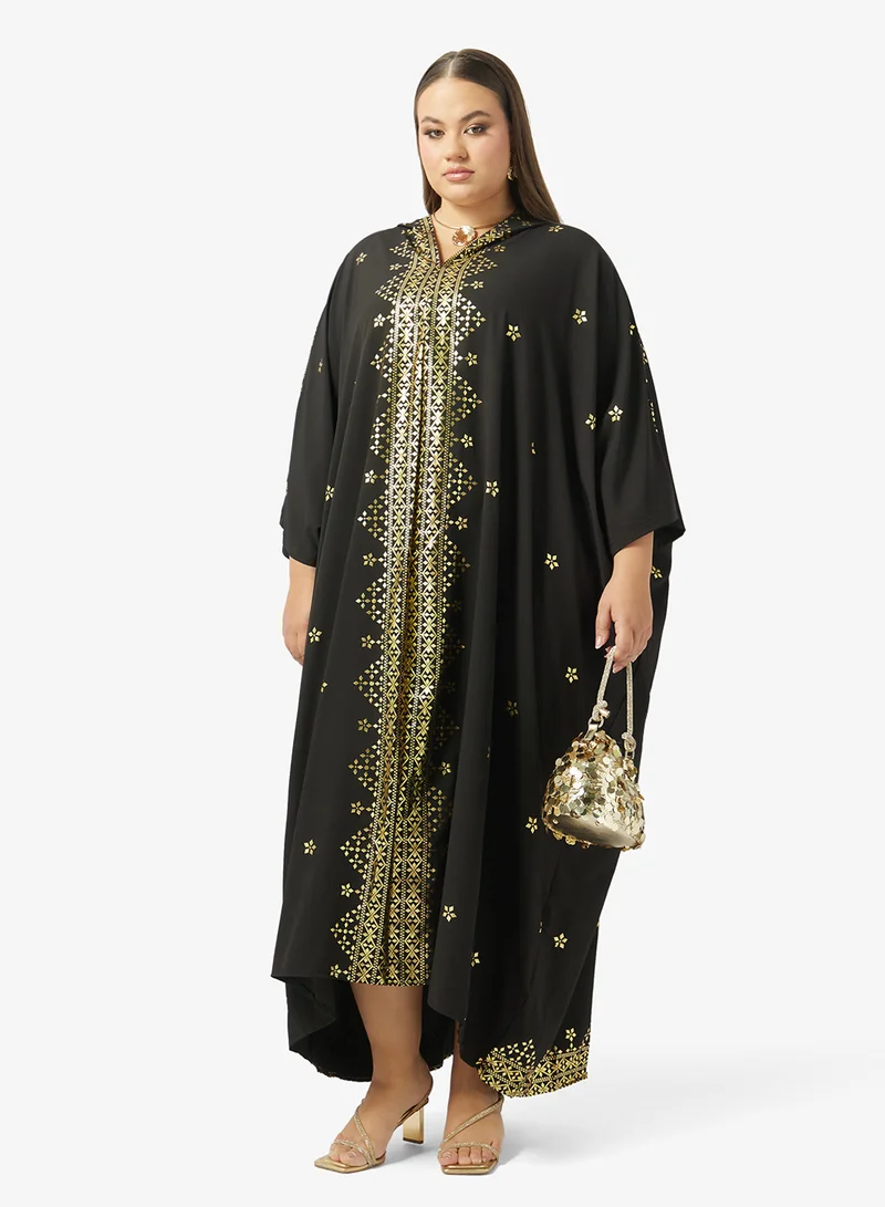 Khizana  Plus Size Embroidered Abaya for Women | Best Price UAE