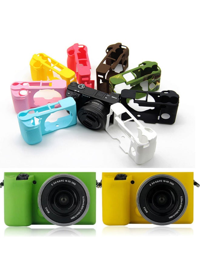 Silicone Sleeve For Sony Micro Single A5100/A5000 A6000 Silicone Sleeve Micro Camera Protective Cover Accessories-Color:A5000/A5100 White  - Image 1