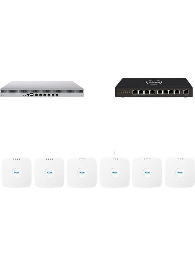 Ikuai Ceiling-Mounted Ap Ax1800 Gigabit Wifi 6 Wireless Ap With Built-In 2 Antennas, 80Mhz Bandwidth, 1800M Wireless Speed, Supports Ac Management/Poe Power H19 - Image 2