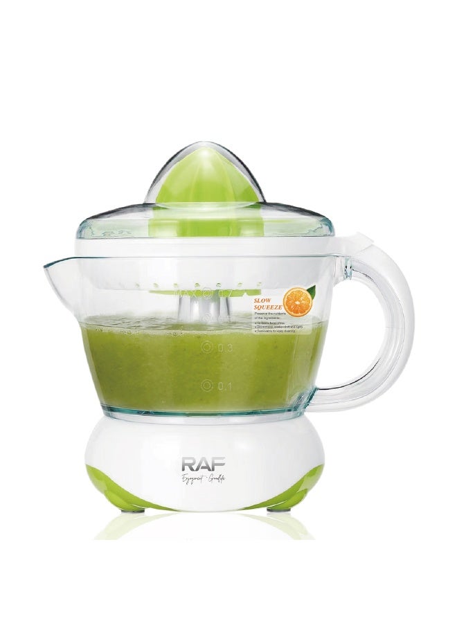 RAF 45W Citrus Juicer 700ml – Electric Orange & Lemon Juice Maker Enjoy smooth and freshly squeezed citrus juice at home with this RAF electric juicer. The 700ml jug provides practical capacity, while bidirectional rotation helps extract juice efficiently from oranges, lemons, and limes. - Image 2