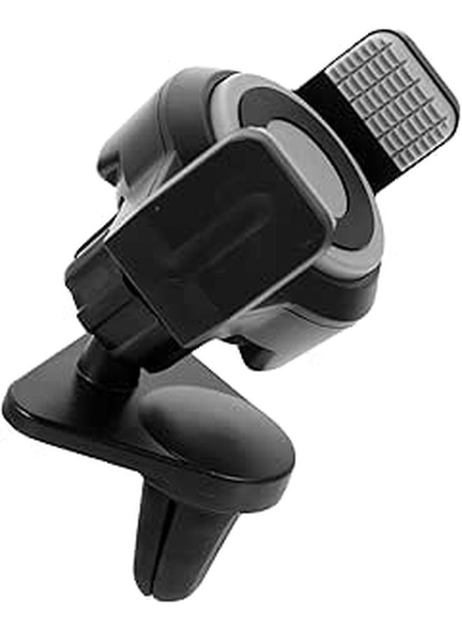Car Phone Mount Air Outlet Holder 360 Rotatable Compact Gray Vent Clip Universal Cellphone Holder For Vehicle Use - Image 1