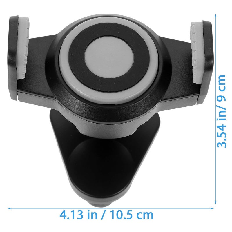 Car Phone Mount Air Outlet Holder 360 Rotatable Compact Gray Vent Clip Universal Cellphone Holder For Vehicle Use - Image 3