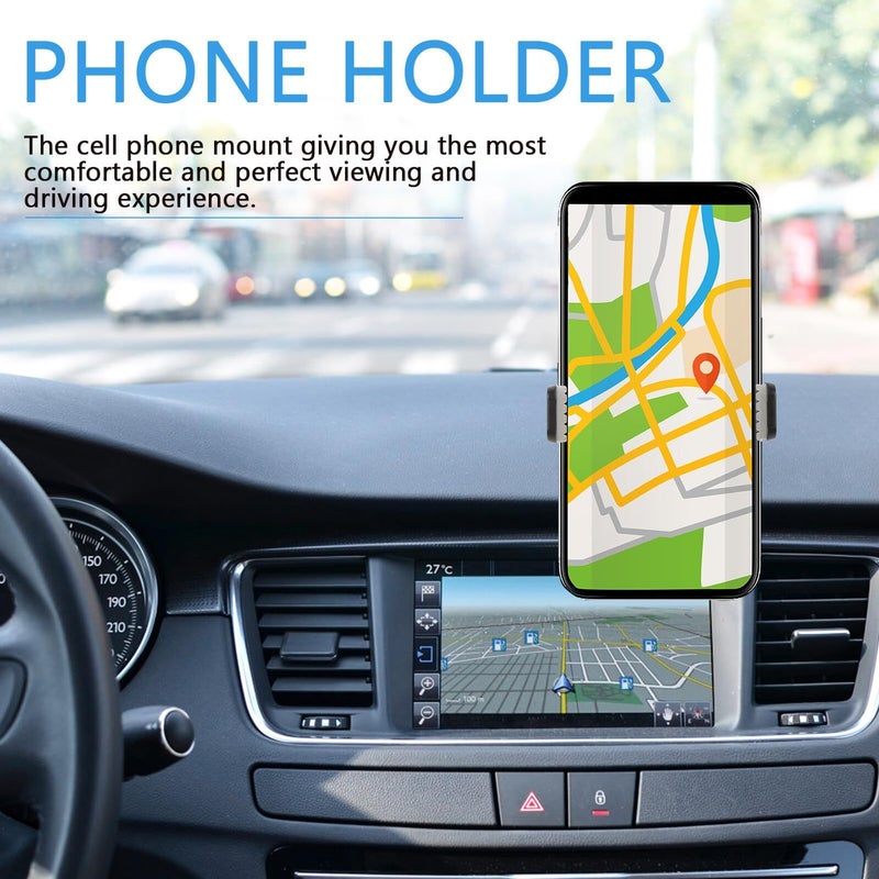 Car Phone Mount Air Outlet Holder 360 Rotatable Compact Gray Vent Clip Universal Cellphone Holder For Vehicle Use - Image 5