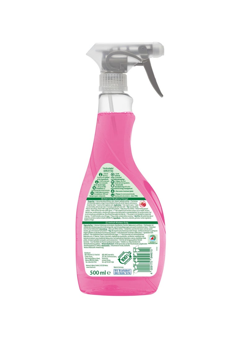 Frosch Anti Limescale Raspberry Vinegar Cleaner 500ml - Image 2