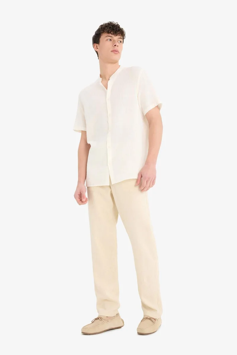 DeFacto Relax Fit Linen Blend Trousers