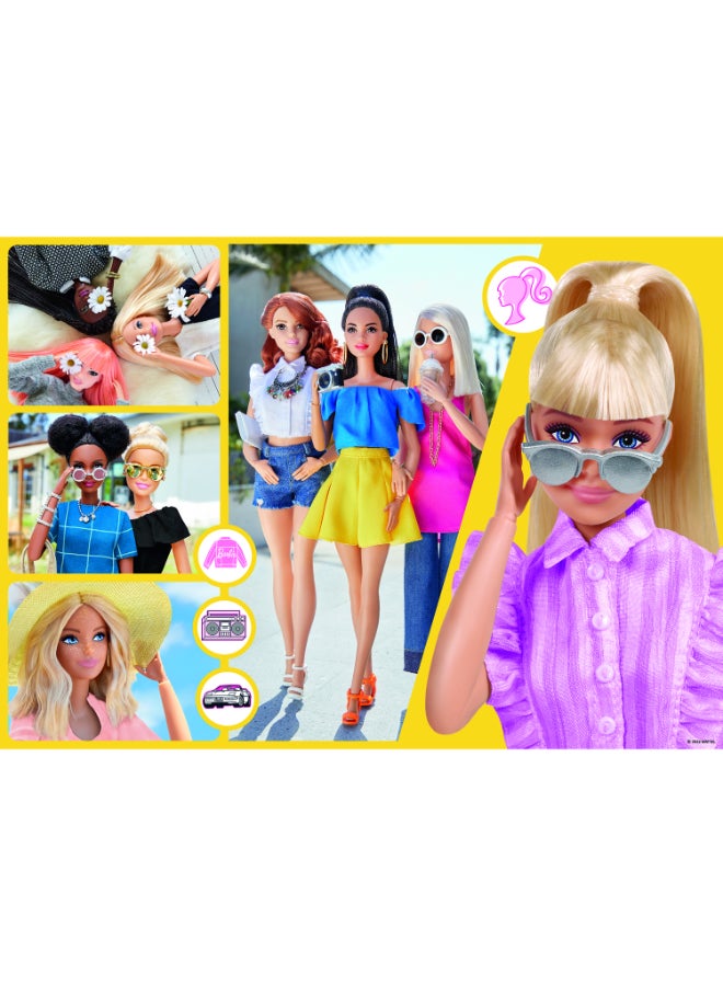 Trefl Puzzles - "100 Glitter" - Glitter Barbie / Mattel, Barbie - Image 2