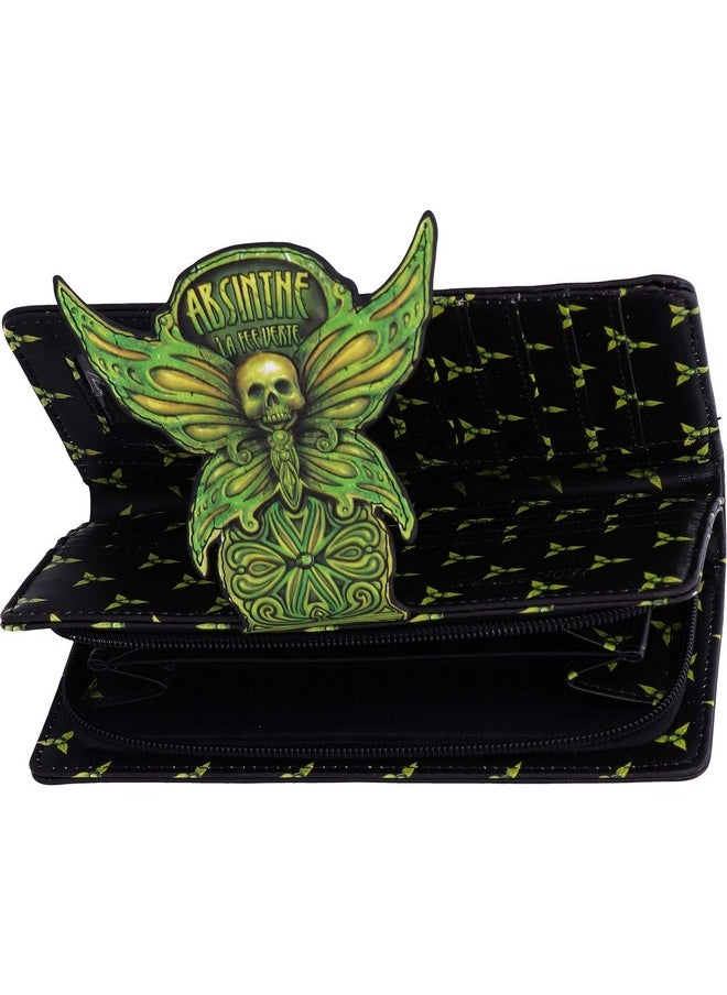 Nemesis Now - Absinthe La Fee Verte Green Fairy Embossed Purse 18.5Cm - Image 1