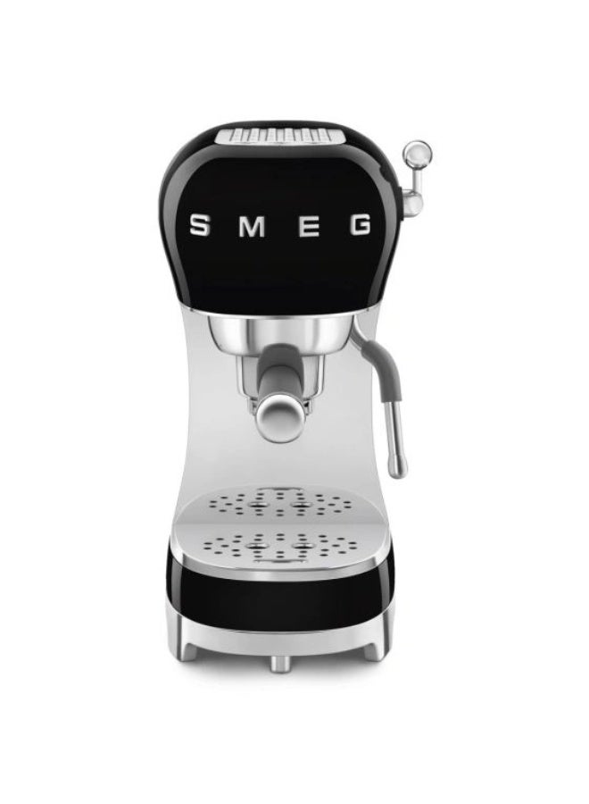 smeg 50's Retro Style Aesthetic Espresso Coffee Machine, Professional Pressure and Anti Drip System, Adjustable Cappuccino System, Flow Stop Function, 1.7 L 1350 W ECF02BLUK black - Image 2