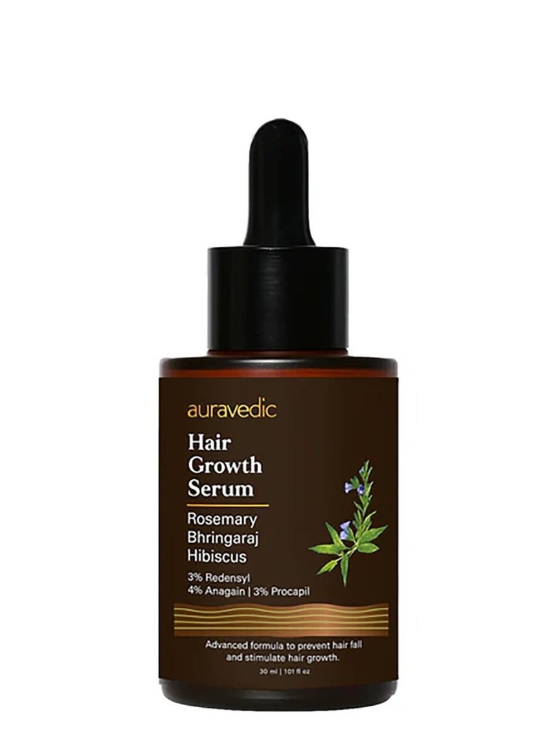 Auravedic Hair Growth Serum For Scalp with 3% Redensyl, 4% Anagain, 3% Procapil,30ml*2 - Image 2