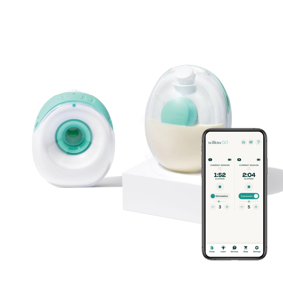 Willow Willow Go - Hands Free Breast Pump - Wearable Breastfeeding Pump ...