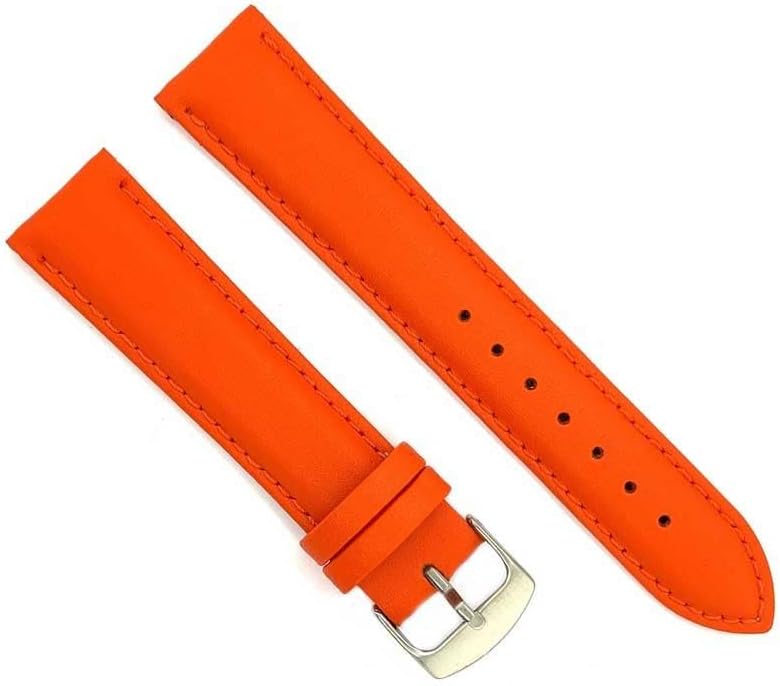 diloy Smooth Cowhide Leather Watch Strap 26 mm 28 mm 30 mm 32 mm 34 mm 36 mm 38 mm 40 mm Ref 302EA - Image 1