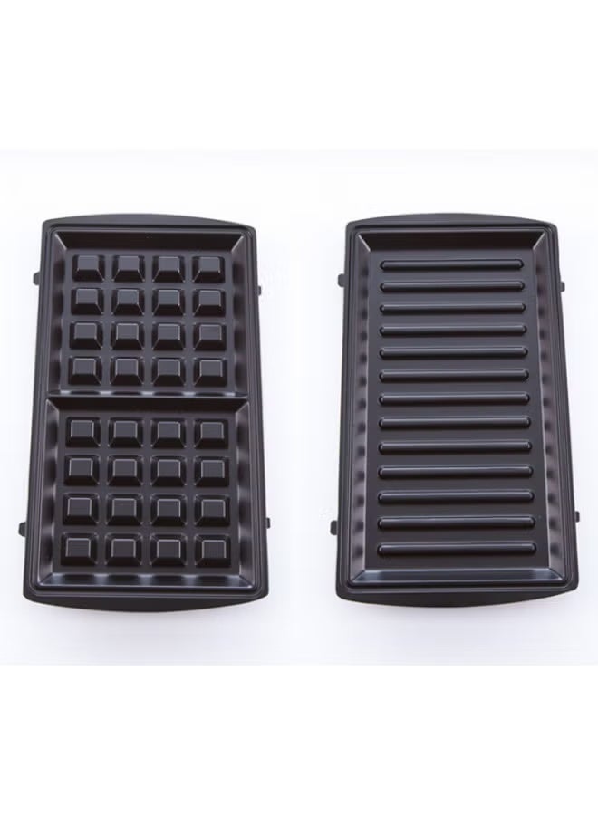 ميانتا صانع سندوتشات 2 في 1، 750 وات -اسود - SM27809A Mienta 2-in-1 Sandwich Maker, 750W - Black - SM27809A - Image 4
