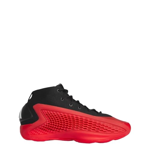 Adidas Anthony Edwards 1 Pure Ruby Mid Basketball Shoes - Image 1
