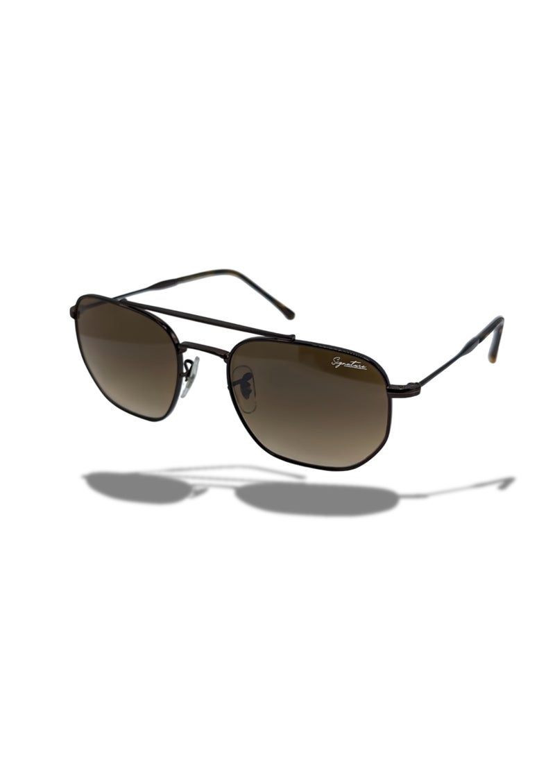 سيجنتشر SIG 8043 C5 نظارة شمسية مارشال مربعة للجنسين بتصميم هندسي طيار - Image 1