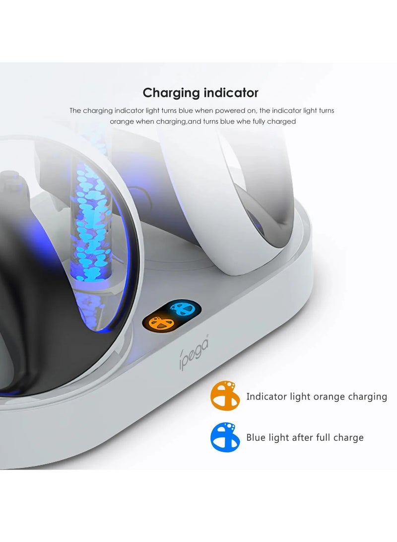 Controller Charging Dock Station for PS VR2 with RGB Light VR Display Accessories - Image 2
