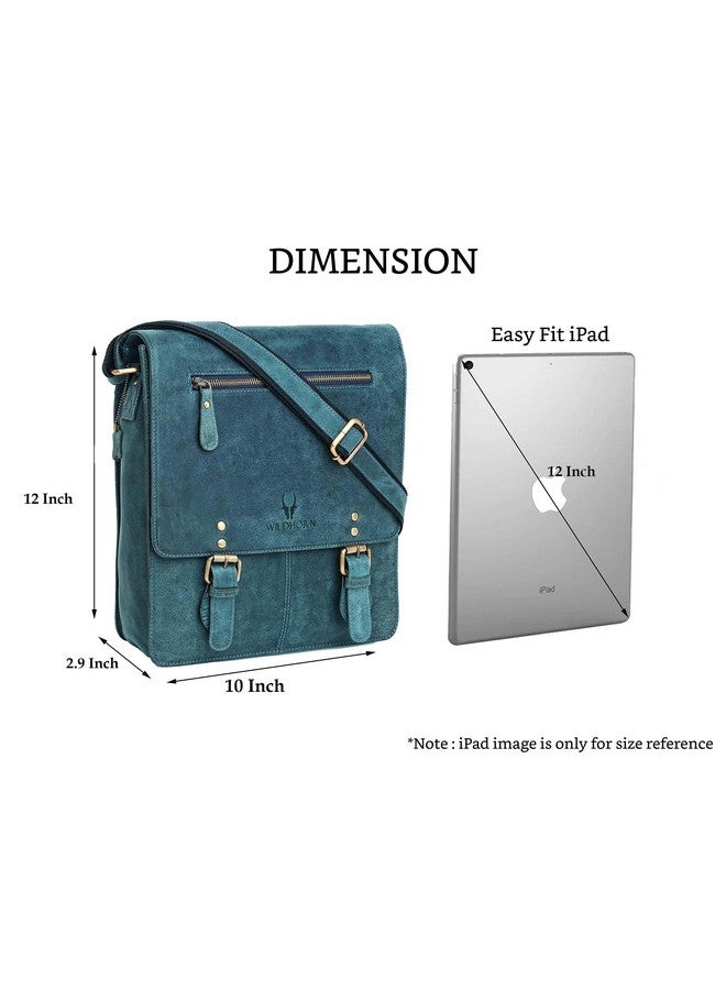 WildHorn Genuine Leather Sling Messenger Bag | Stylish, Functional & Spacious | Buckle Closure | Adjustable Strap | 1-Year Warranty - Image 3