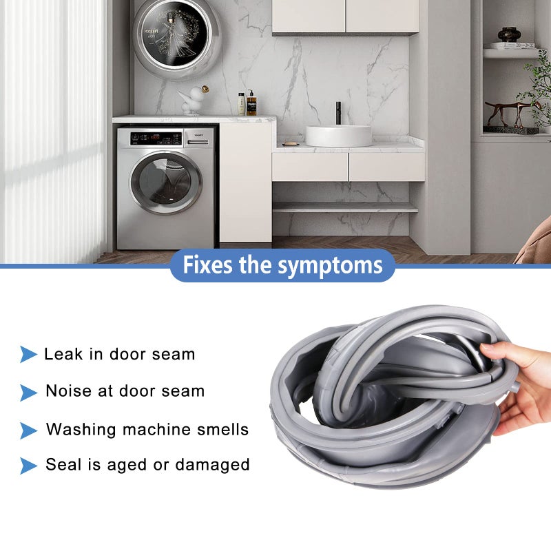 وادوي حشية الباب Mds47123619 متوافقة مع غسالات إل جي ذات التحميل الأمامي Wm3270Cw Wm3270Cw/00 Wm3500Cw/00 Wm3670Hva/01 Wm3700Hva/00 سدادة صندوق الباب مع أداة إزالة توسيع زنبرك الغسالة 383Eer4001A - Image 5