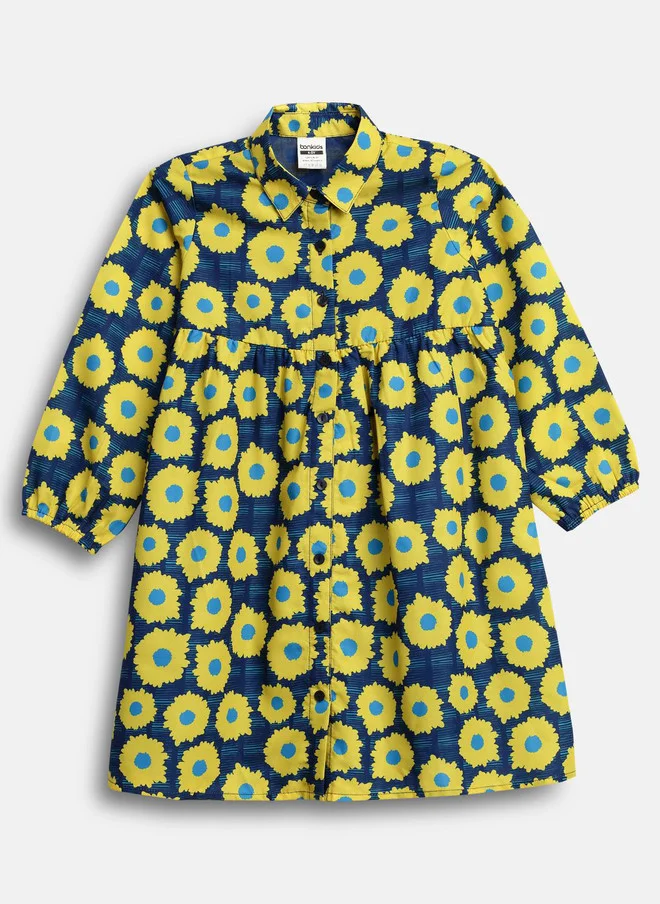 Bonkids BONKIDS Girls Floral Printed A-Line Dress