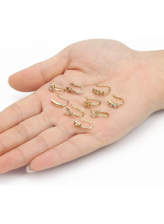 Fake Nose Ring CZ African Nose Cuffs Gold/Silver/Rose Gold Faux Septum Nose Rings Clip on Nose Jewelry for Woman Non Pierced Jewelry - Image 4